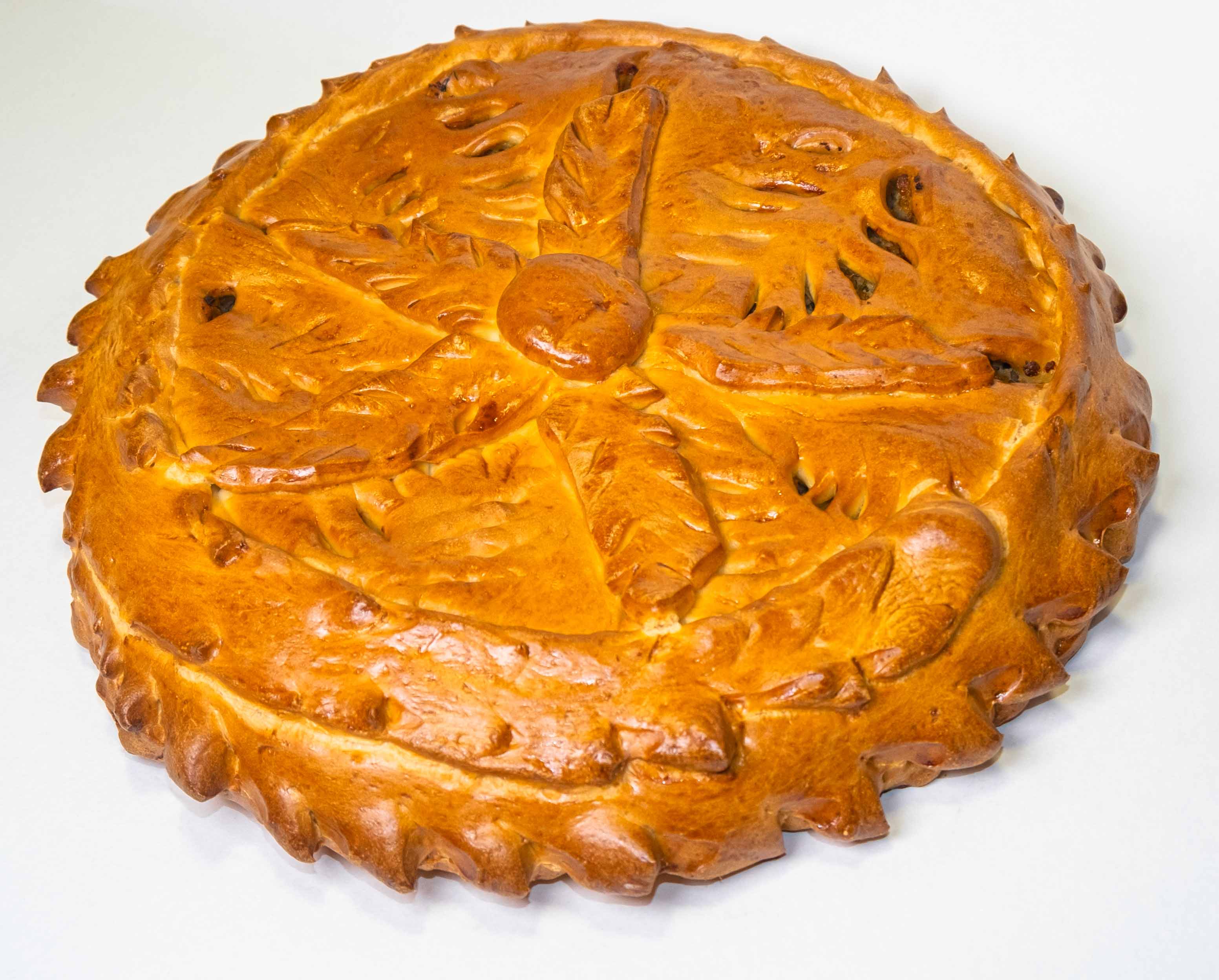 Пирог "Ветчина с сыром" (дрожжевое тесто) (кг)
